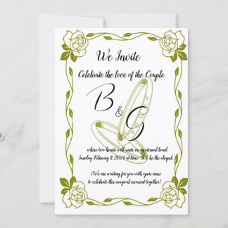 Invitación de Boda Elegante Dorado Inbjudningar