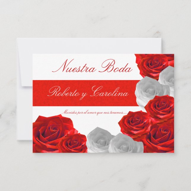 Invitación de Boda Inbjudningar (Framsida)