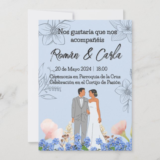 Invitación de Boda Inbjudningar (Framsida)