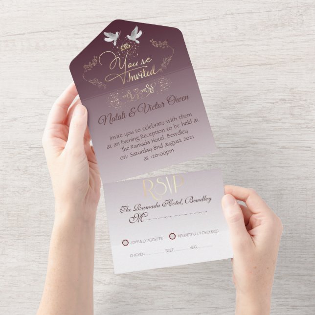 invitación de boda personalizada con anillos (Tearaway)