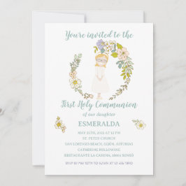 Invitación de Comunión ESMERALDA Inbjudningar