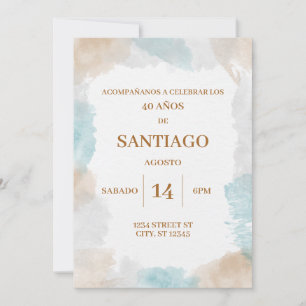 INVITACION DE CUMPLEANOS PARA HOMBRE INBJUDNINGAR