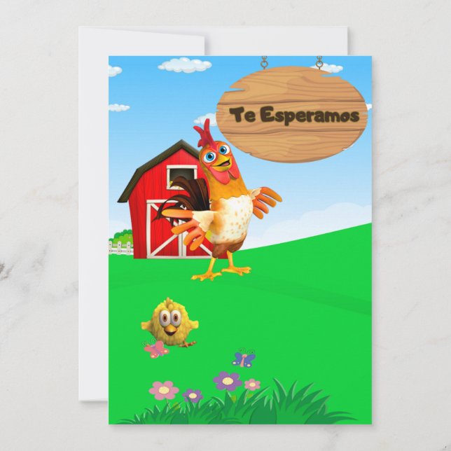 INVITACION DE NIÑO INBJUDNINGAR (Baksida)