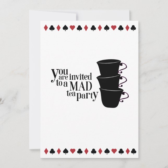 Invitación editable Wonderland Inbjudningar (Framsida)