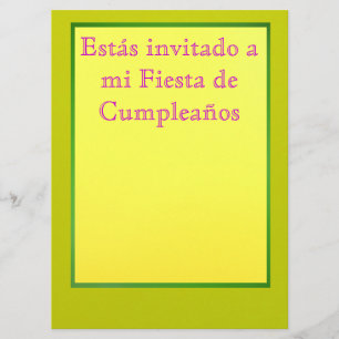 Invitación - Fiesta de Cumpleaños Inbjudningar