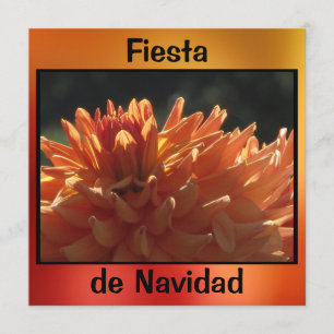 Invitación - Fiesta de Navidad - La Dalia Naranja Inbjudningar