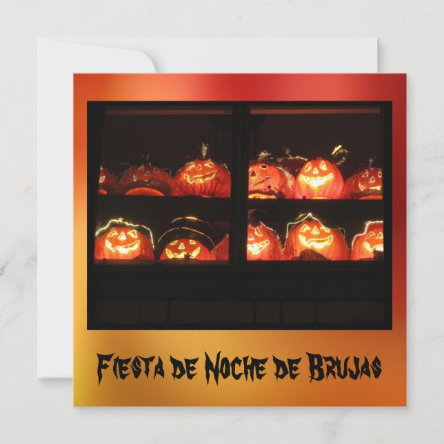 Invitación - Fiesta de Noche de Brujas Inbjudningar (Framsida)