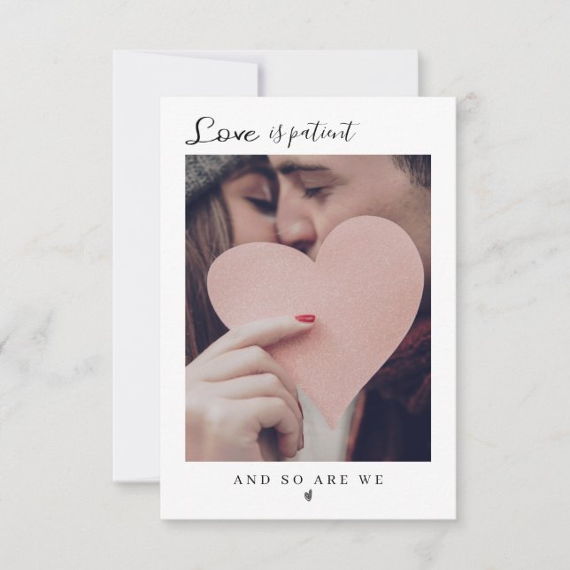  Invitación Minimalista moderna emitida Inbjudningar (Framsida)