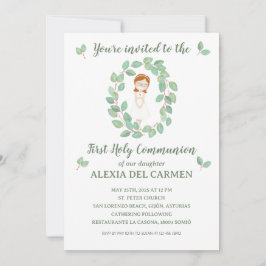 Invitación modelo Alexia Primera Comunión Inbjudningar