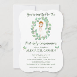 Invitación modelo Alexia Primera Comunión Inbjudningar