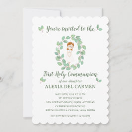 Invitación modelo Alexia Primera Comunión Inbjudningar