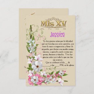 Invitación para fiesta de 15 años inbjudningar