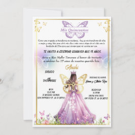 Invitación para fiestas de Quinceaños  Inbjudningar