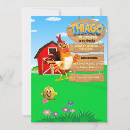 INVITACION PARA NIÑO "Bartolito' Inbjudningar