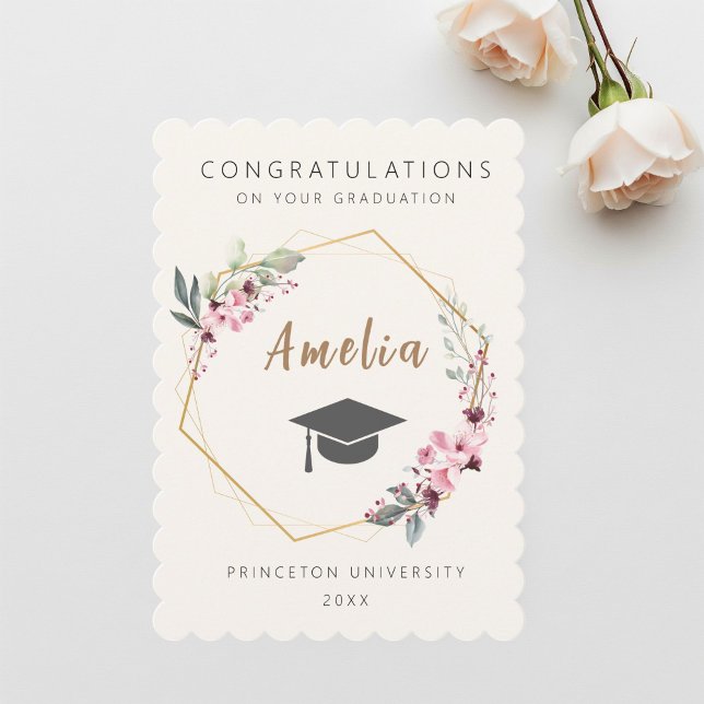 Invitación Personalized graduation ticket with cap Inbjudningar (Skapare uppladdad)