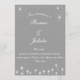 invitación pre-boda diente de león inbjudningar