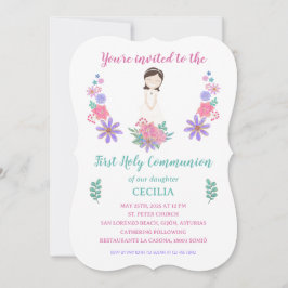 Invitación Primera Comunión CECILIA Inbjudningar