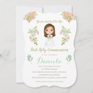 Invitación Primera Comunión DANIELA Inbjudningar