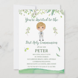 Invitación Primera Comunión PETER Inbjudningar