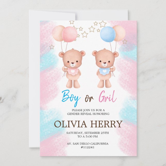 INVITACION REVELACION DE GENERO INBJUDNINGAR (Framsida)