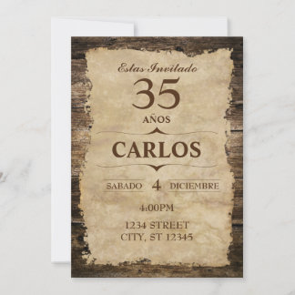 INVITACIÓN RÚSTICA INBJUDNINGAR