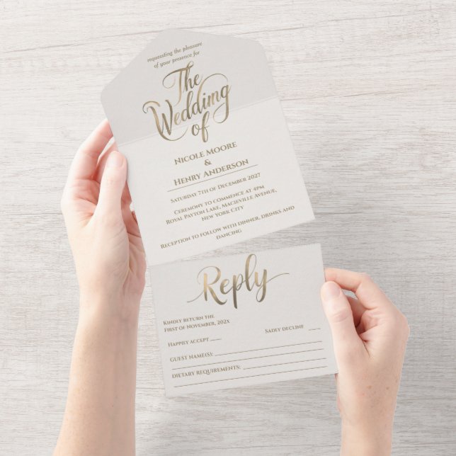 Invitación Todo En Uno Todo En Uno Boda Esmeralda (Avrivbar del)