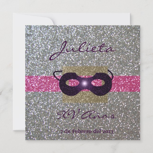 Invitación XV Años Inbjudningar (Framsida)