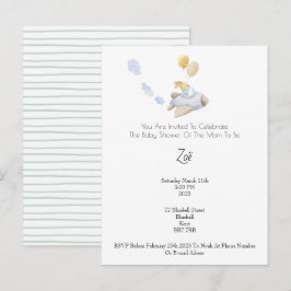 Invitation (10,8 x 14,2 cm) - Baby Shower Vykort
