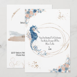 Invitation (12,7 x 17,8 cm) - Baby Shower Inbjudningar