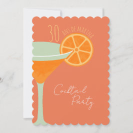 Invitation anniversaire Cocktail Party Spara Datumet