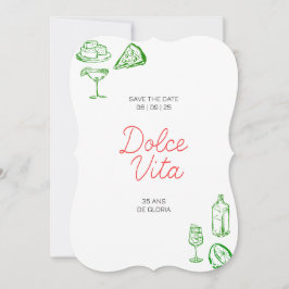 Invitation anniversaire Dolce Vita Inbjudningar