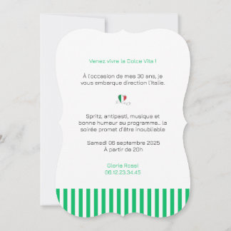 Invitation anniversaire Dolce Vita Inbjudningar