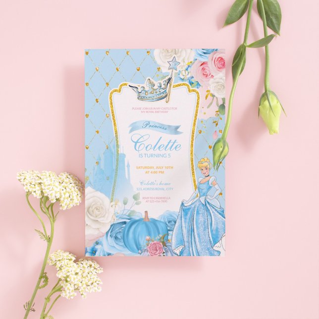 Invitation anniversaire princesse cendrillon inbjudningar (Skapare uppladdad)