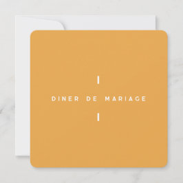 Invitation au repas de mariage Colorus Inbjudningar