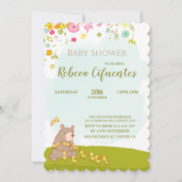 Invitation Baby Shower Bear and duckies Inbjudningar