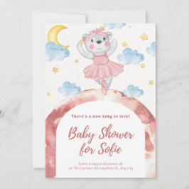 INVITATION BABY SHOWER CUTE ANIMAL JULKORT