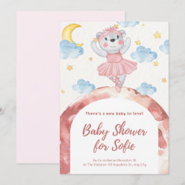 INVITATION BABY SHOWER CUTE ANIMAL JULKORT