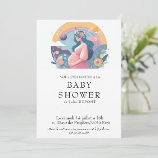 Invitation baby shower en français inbjudningar