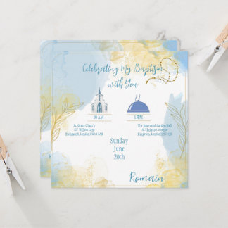 Invitation  Baptism Celebration  Inbjudningar