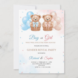 Invitation card for gender Reveal party  Inbjudningar