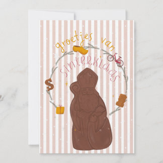 Invitation Card Groetjes van Sinterklaas  Inbjudningar