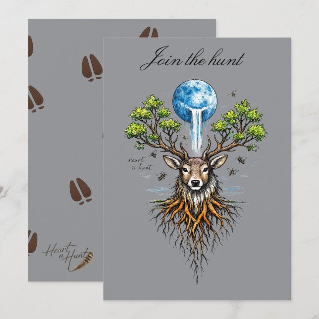 Invitation card inbjudningar (Fram/baksida)