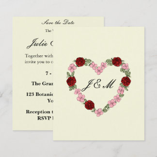  Invitation de mariage Champêtre