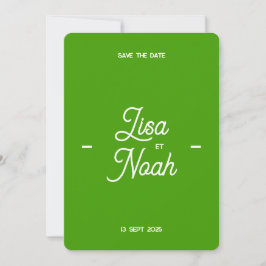 Invitation de mariage Colorus - Vert citron Inbjudningar