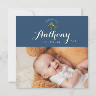 Invitation faire-part de naissance cassis inbjudningar