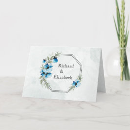 Invitation "Fleurs bleues" Inbjudan