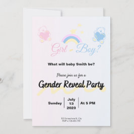 Invitation Gender Reveal Boy or Girl? Inbjudningar