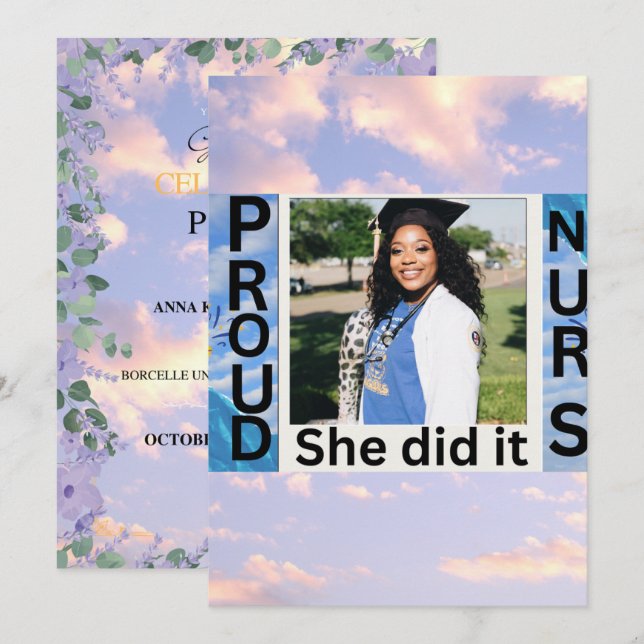 Invitation Inbjudningar (Fram/baksida)