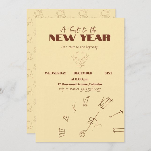 Invitation Inbjudningar (Fram/baksida)