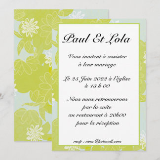 invitation mariage inbjudningar